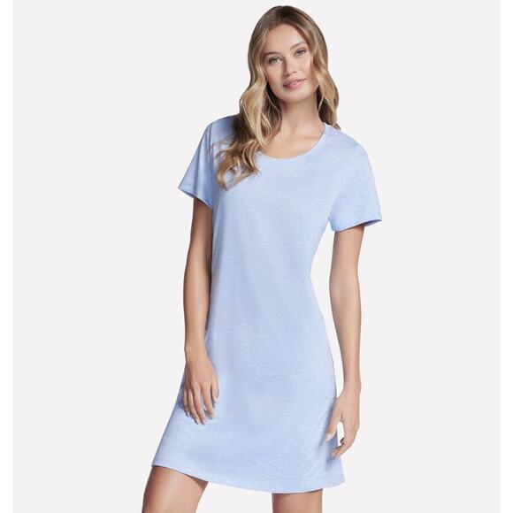 Skechers Dresses & Skirts - SKECHERS Women's GoDri Swift T-Shirt Dress Small Light Blue Short Sleeve NWT